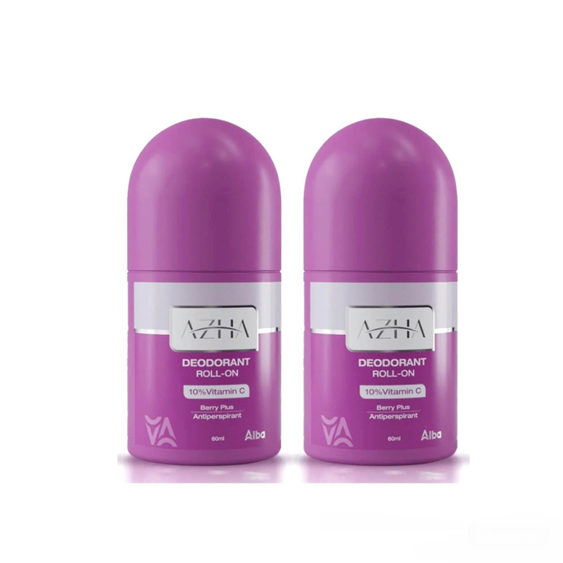 مزيل عرق AZHA رول أون بنفسجي 1+1
