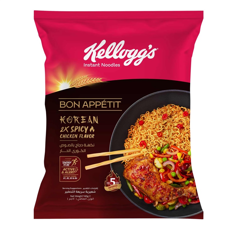 كيلوجز نودلز - دجاج بالصوص الكورى  140جم